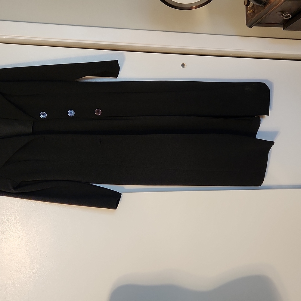 Black coat Black unlined coat